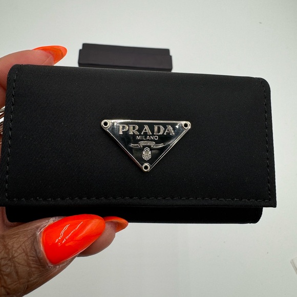 Prada Nylon 6 Key Case Holder Black - Picture 4 of 8